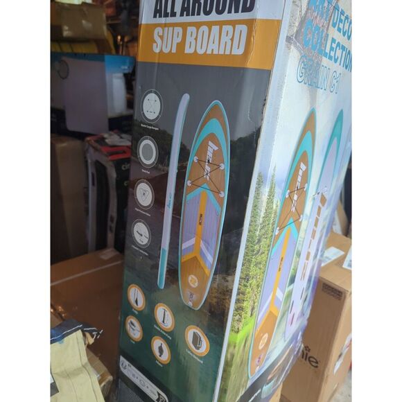 Zray 10'8" X 33" Inflatable SUP All Around Paddle Board Kit Art Deco Grain C-1 - Picture 6 of 8